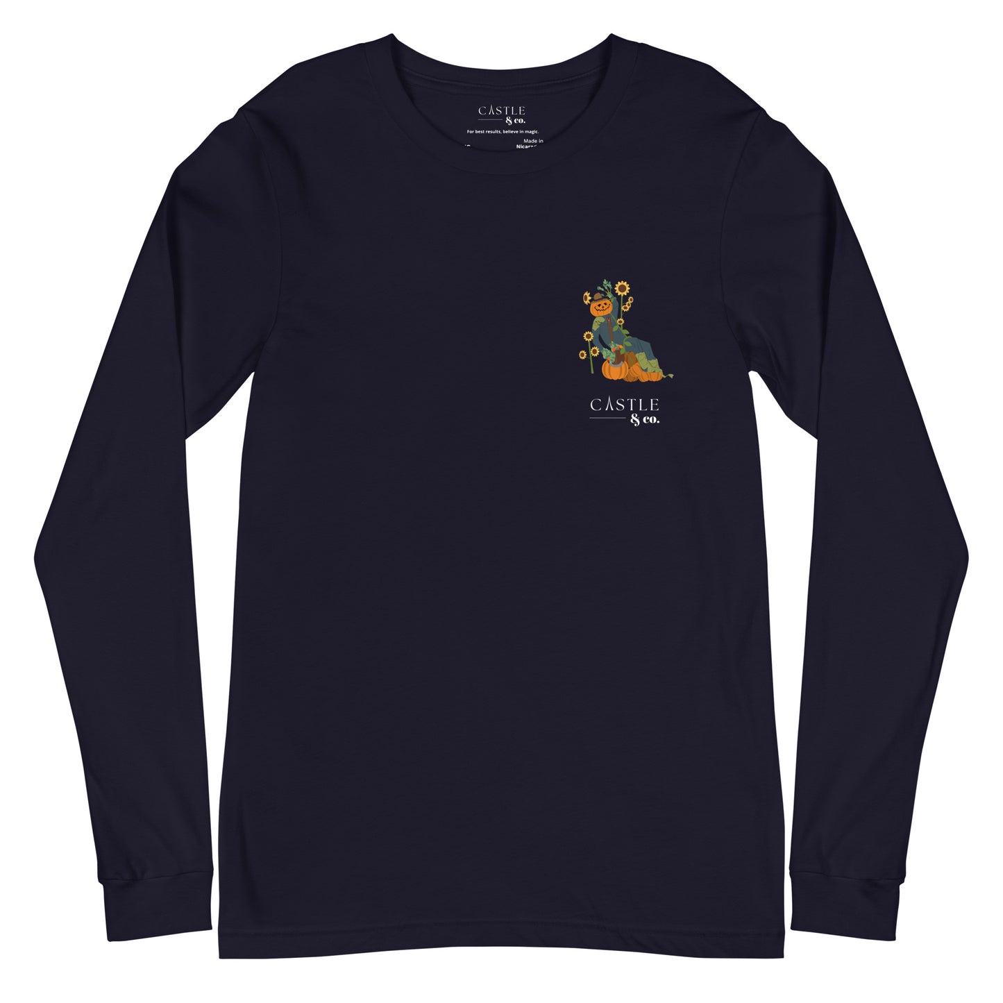 Halloween Pumpkin Man - Unisex Long Sleeve T-Shirt