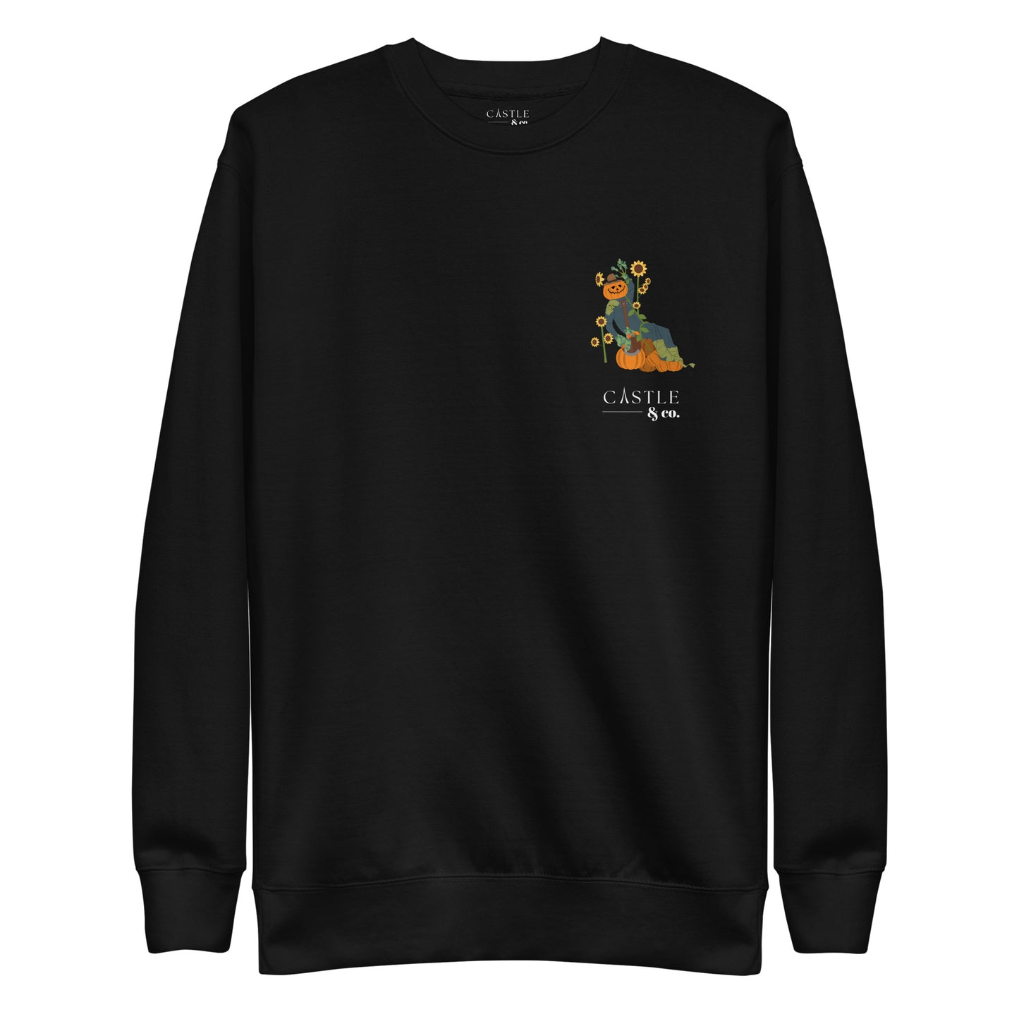 Halloween Pumpkin Man - Unisex Sweatshirt - White Logo