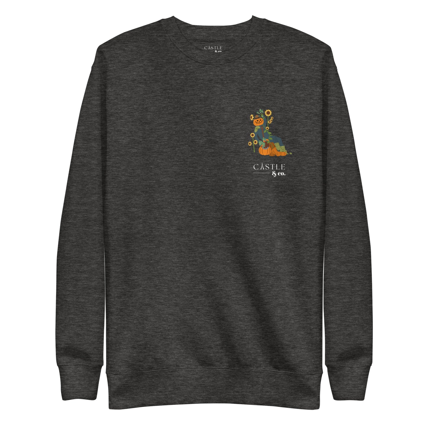 Halloween Pumpkin Man - Unisex Sweatshirt - White Logo