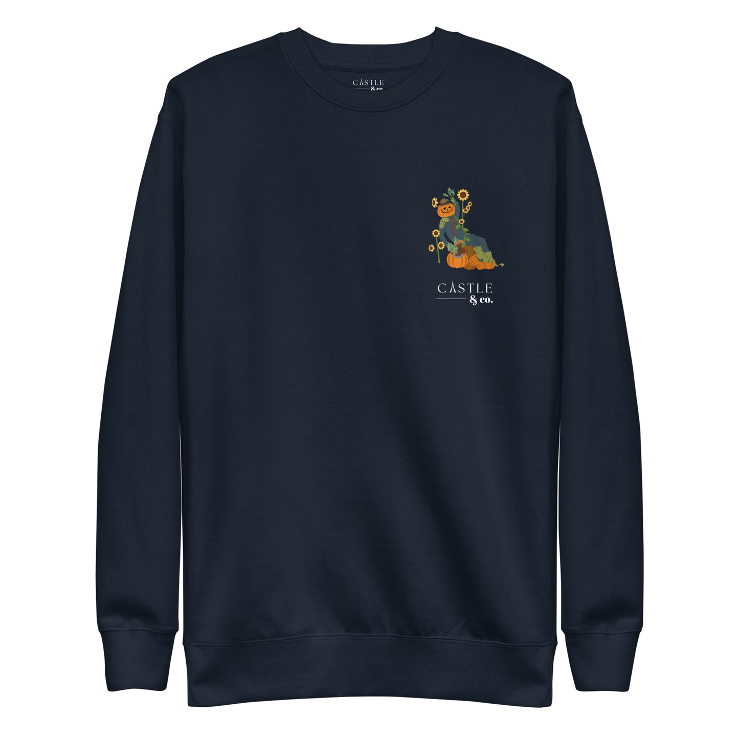 Halloween Pumpkin Man - Unisex Sweatshirt - White Logo