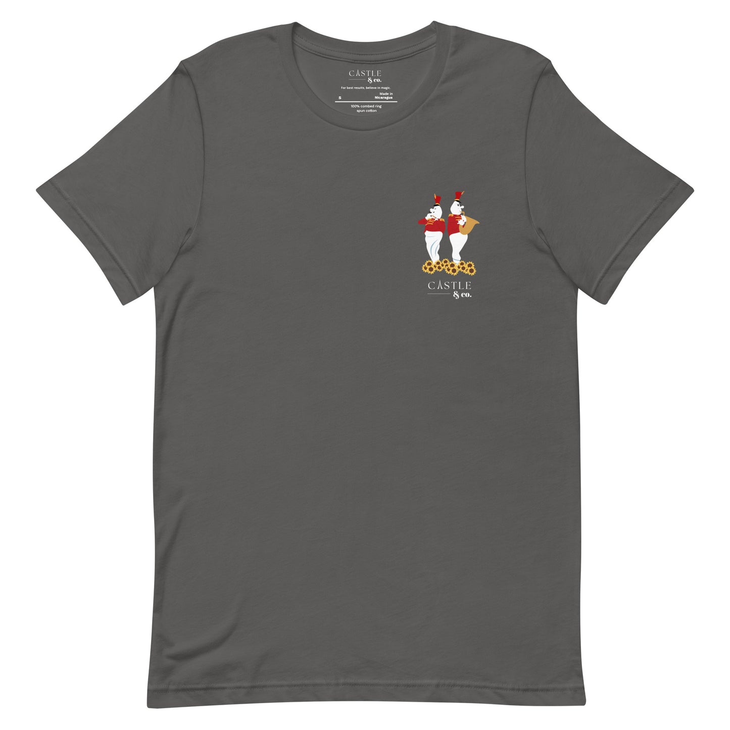 Halloween Bandstand Ghosts - Unisex T-Shirt - White Logo