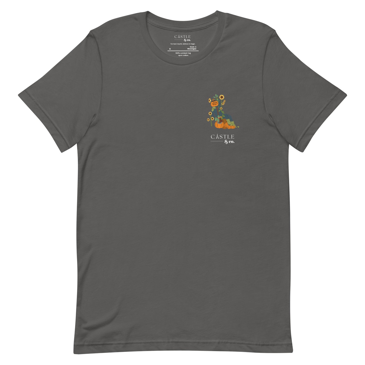 Halloween Pumpkin Man - Unisex T-Shirt - White Logo