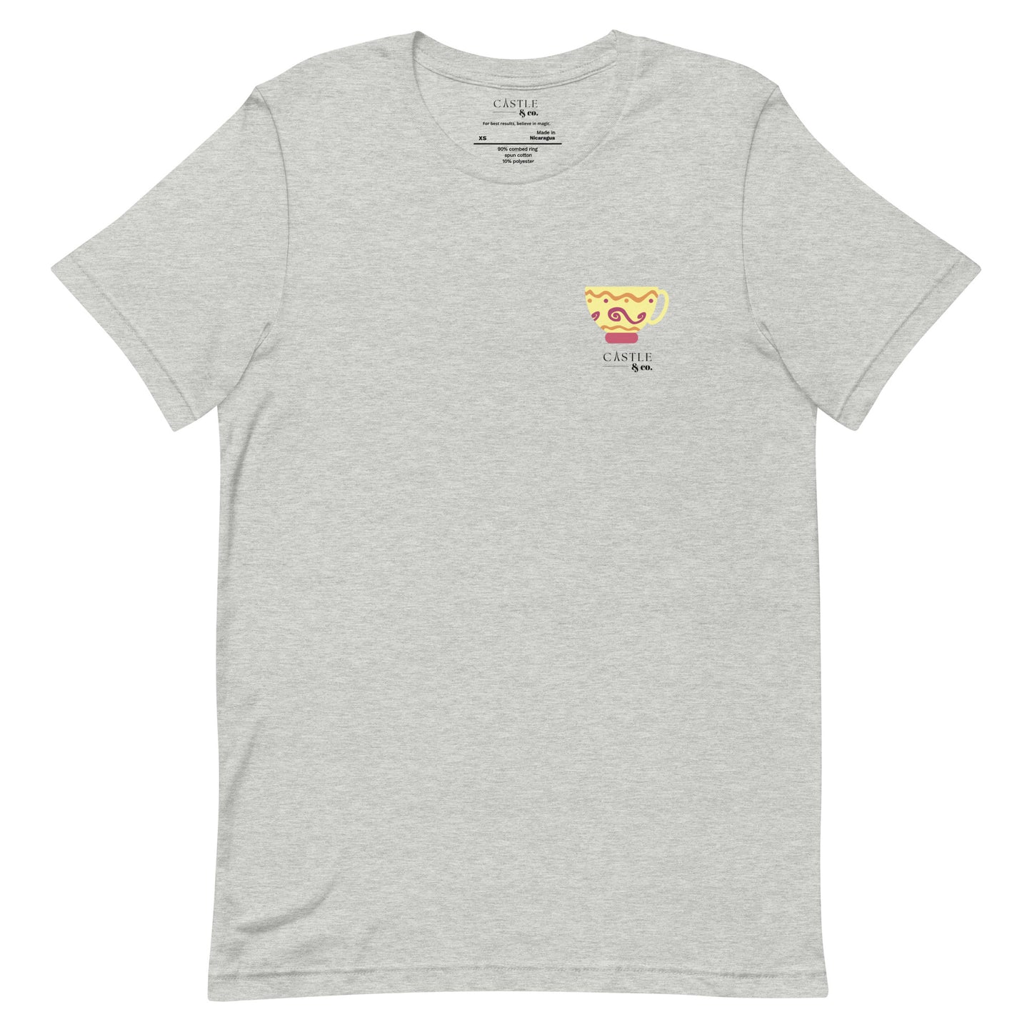Yellow Teacup - Unisex T-Shirt - Black Logo