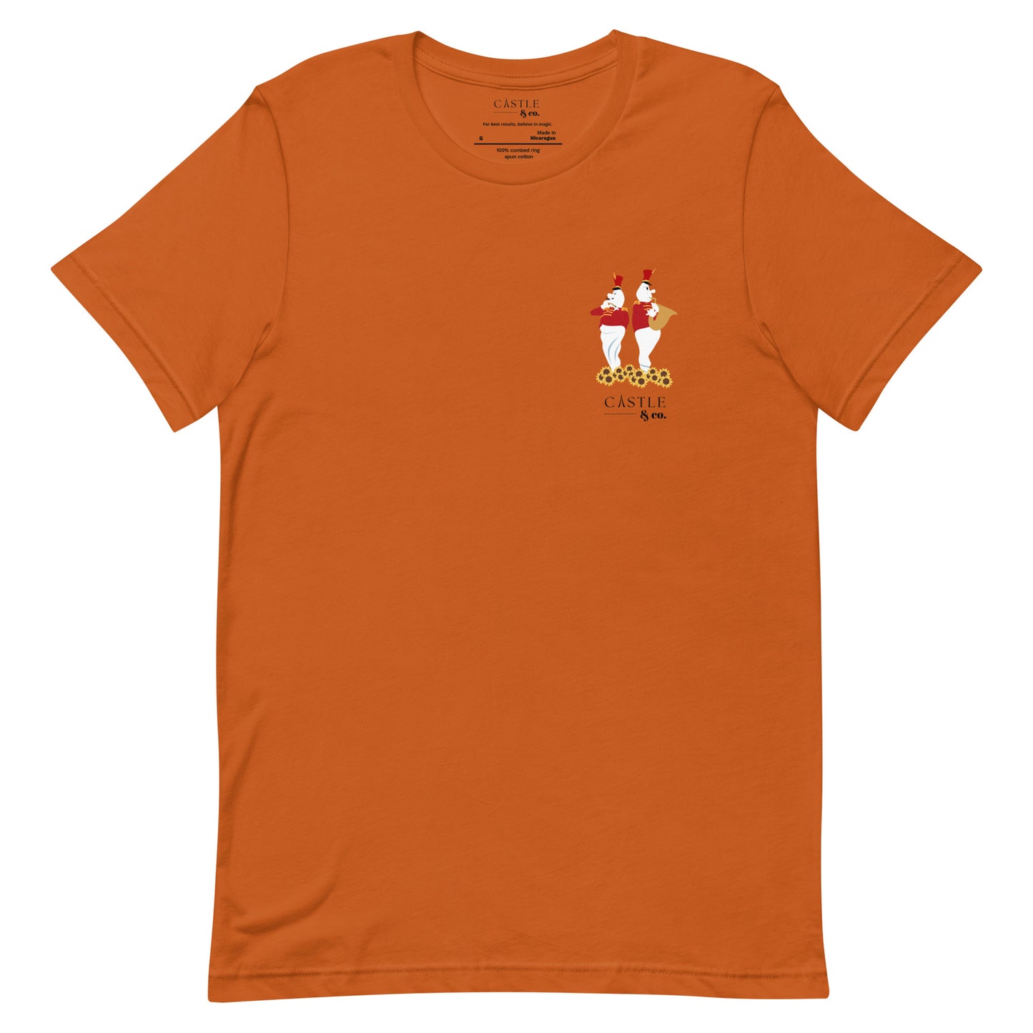 Halloween Bandstand Ghosts - Unisex T-Shirt - Black Logo