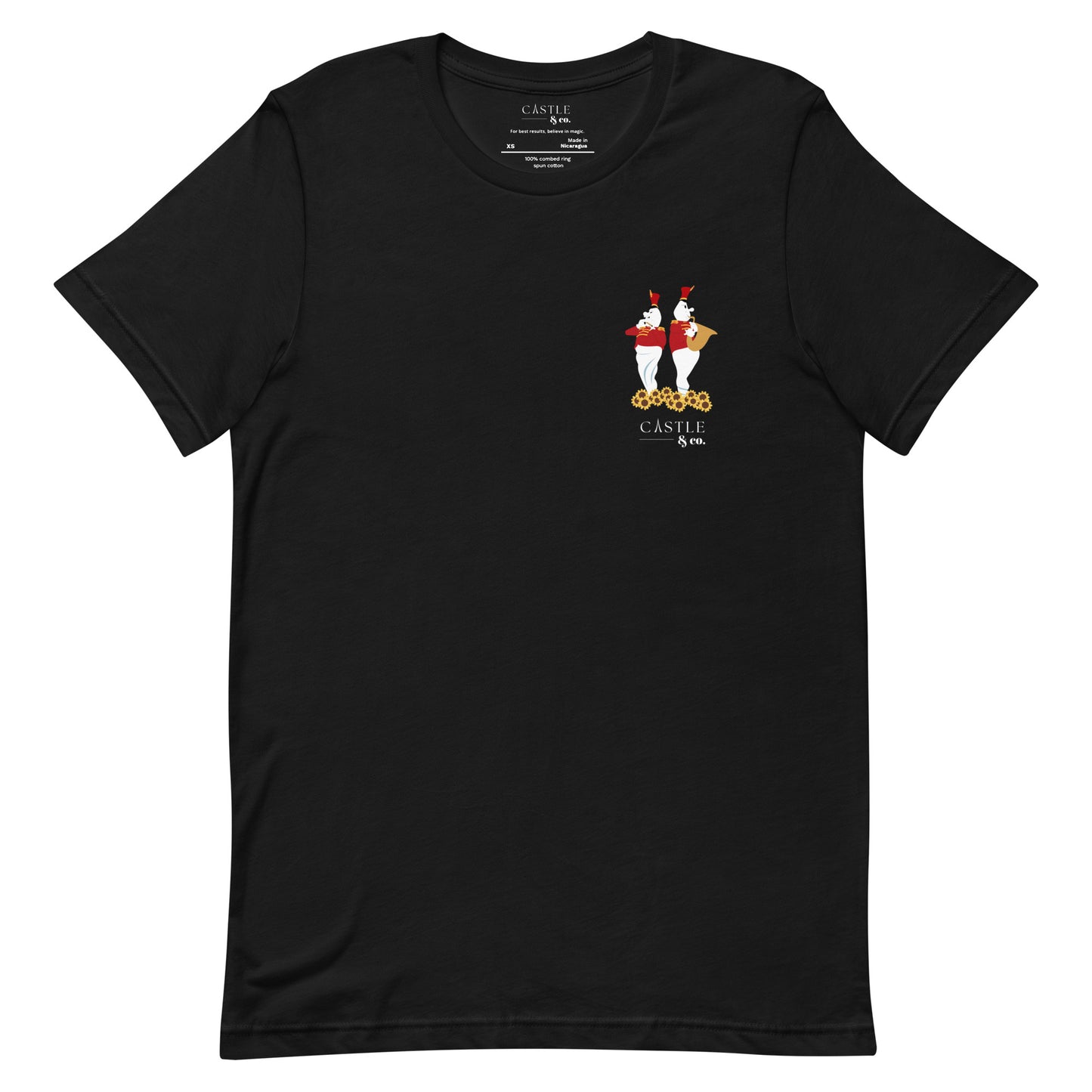 Halloween Bandstand Ghosts - Unisex T-Shirt - White Logo
