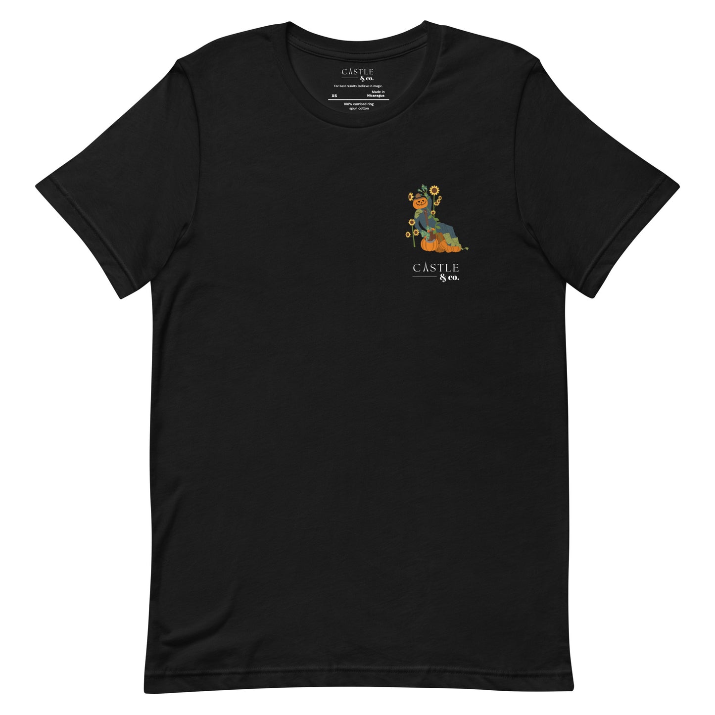 Halloween Pumpkin Man - Unisex T-Shirt - White Logo