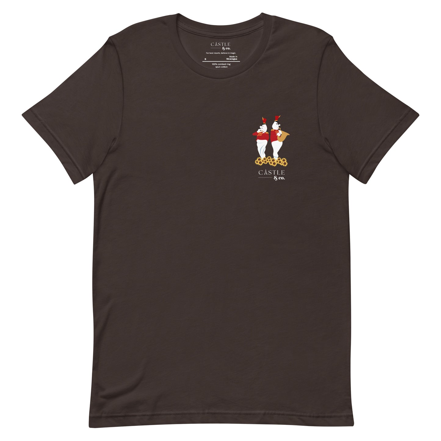 Halloween Bandstand Ghosts - Unisex T-Shirt - White Logo