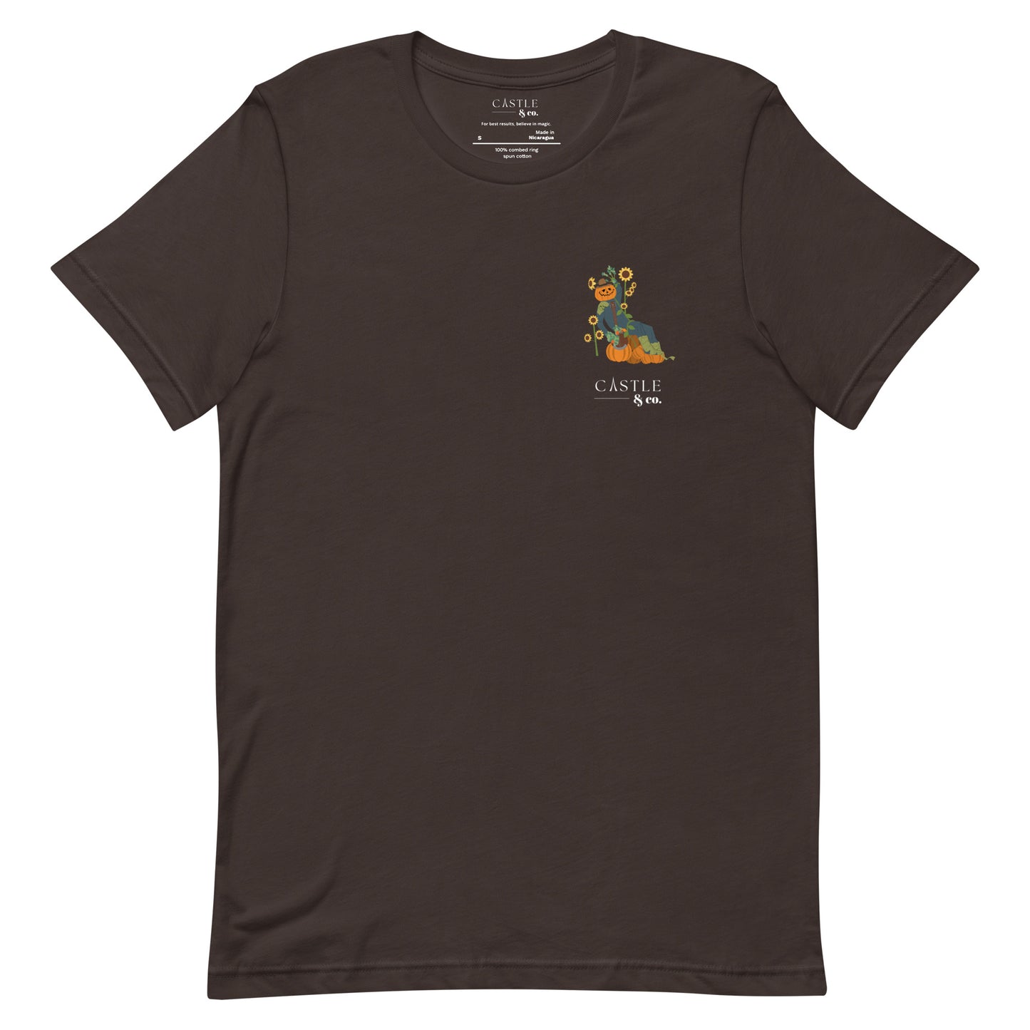 Halloween Pumpkin Man - Unisex T-Shirt - White Logo