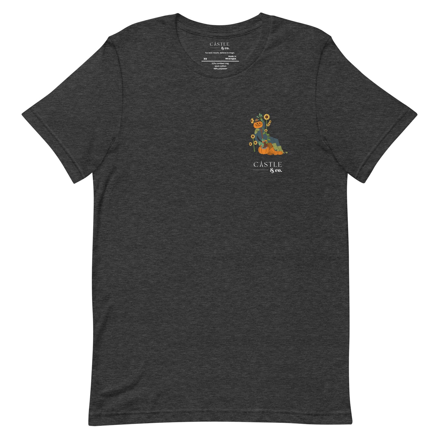 Halloween Pumpkin Man - Unisex T-Shirt - White Logo
