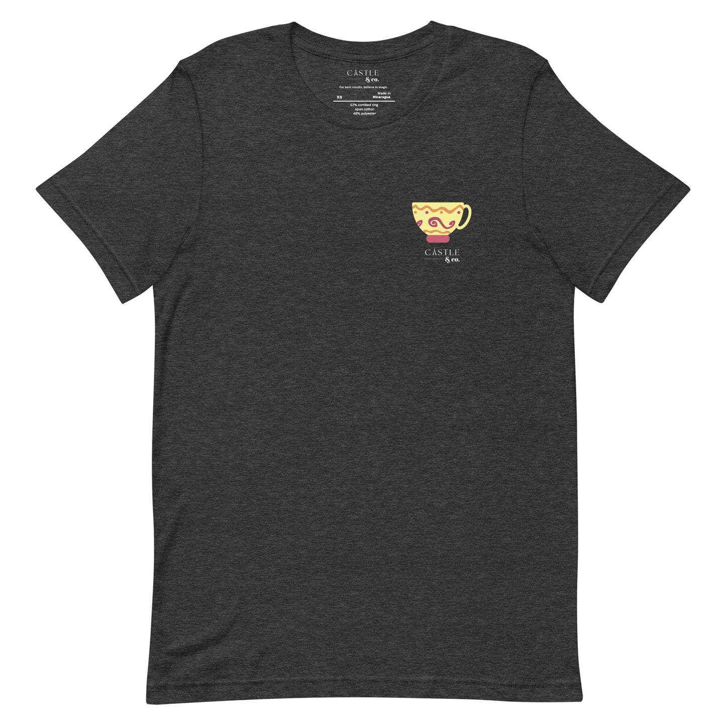 Yellow Teacup - Unisex T-Shirt - White Logo