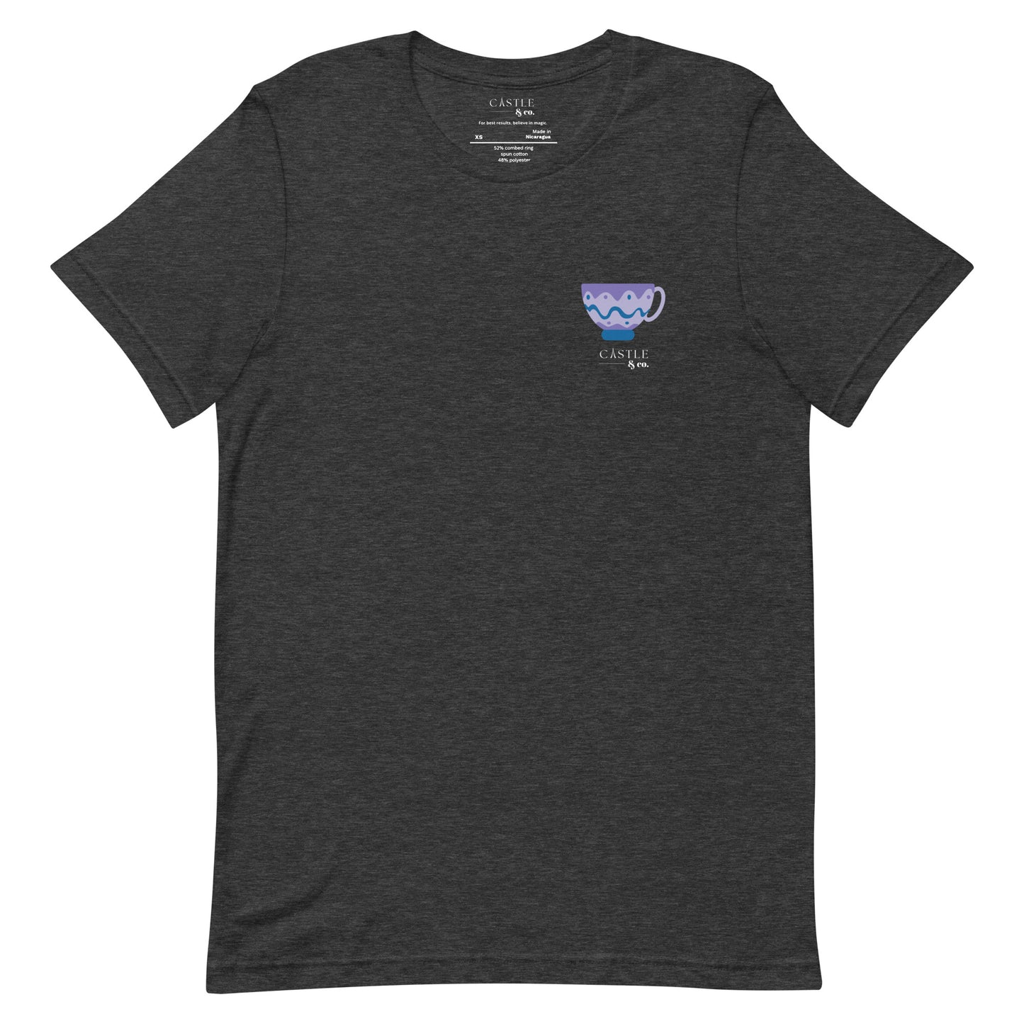 Purple Teacup - Unisex T-Shirt - White Logo