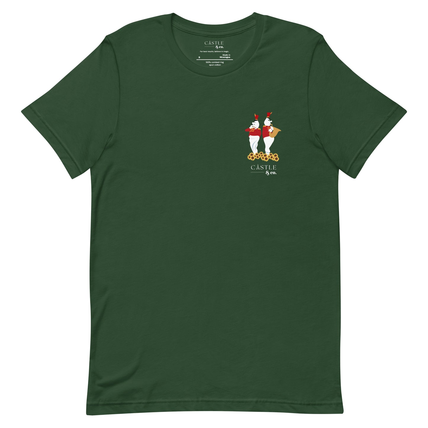 Halloween Bandstand Ghosts - Unisex T-Shirt - White Logo