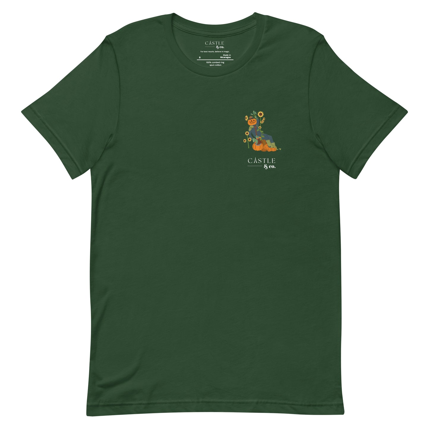 Halloween Pumpkin Man - Unisex T-Shirt - White Logo