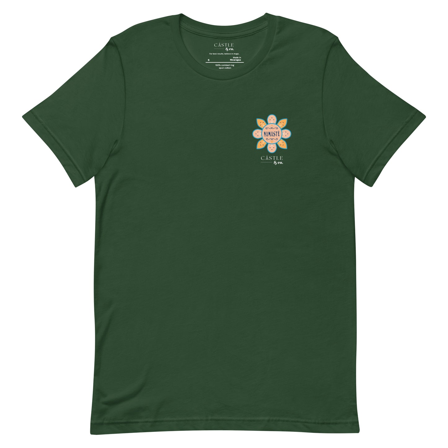 Namaste - Small World - Unisex T-Shirt - White Logo