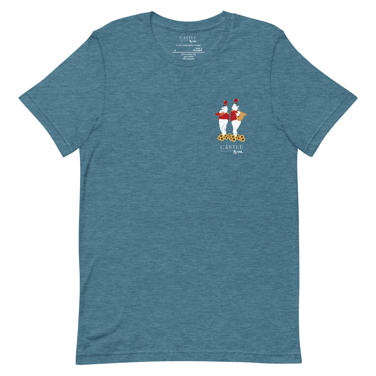 Halloween Bandstand Ghosts - Unisex T-Shirt - White Logo