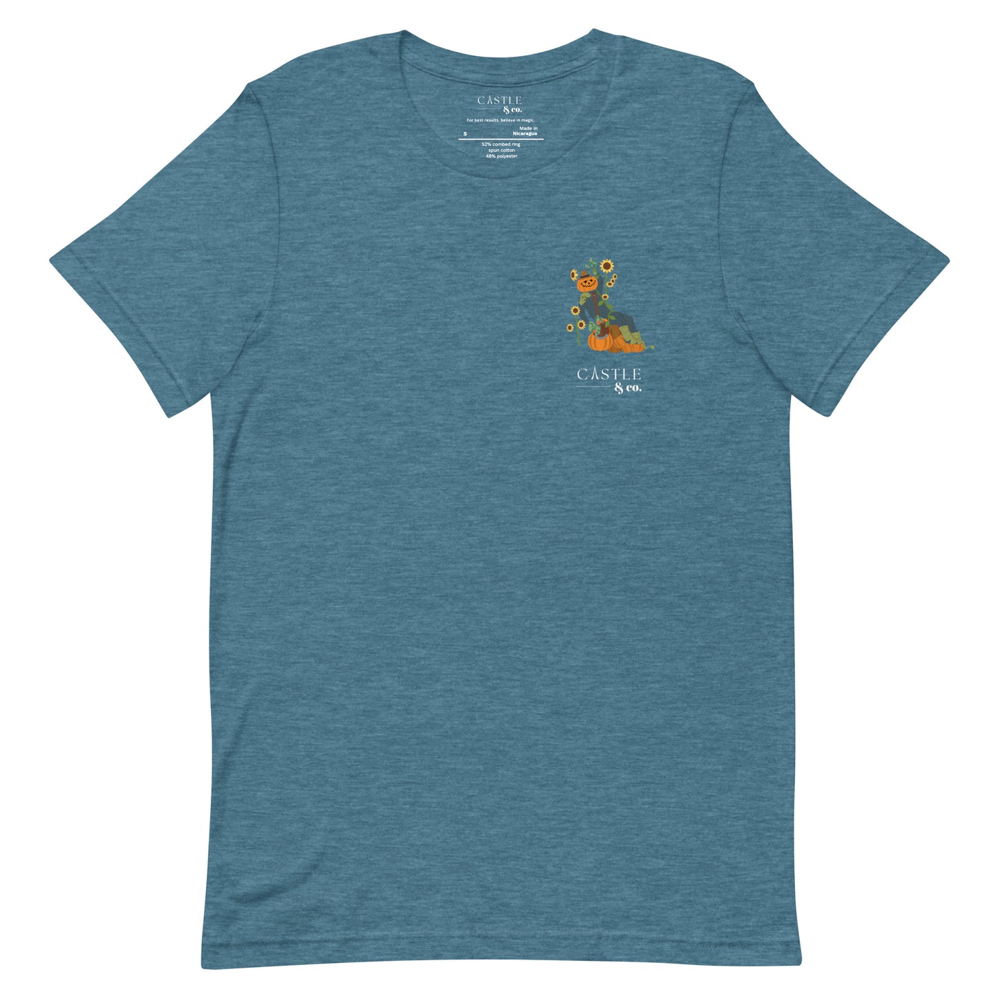 Halloween Pumpkin Man - Unisex T-Shirt - White Logo