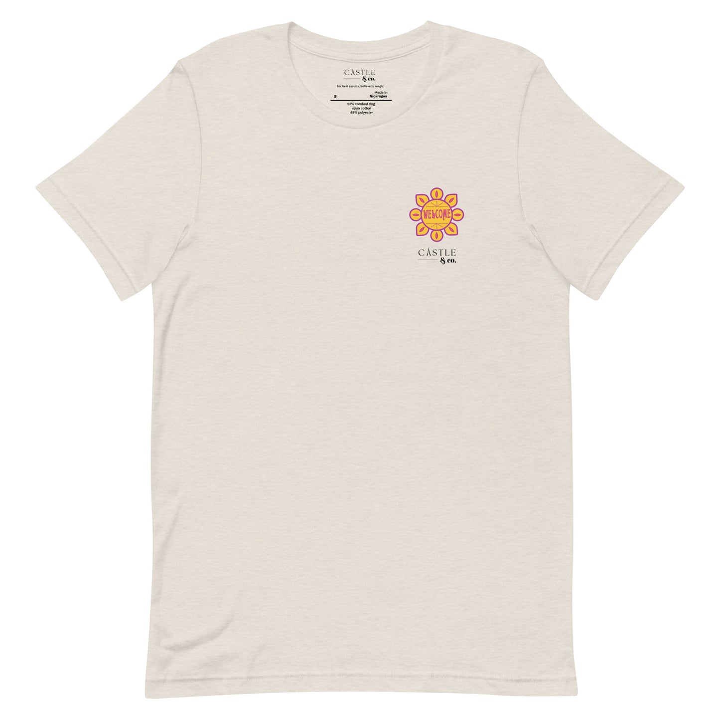 Welcome - Small World - Unisex T-Shirt - Black Logo