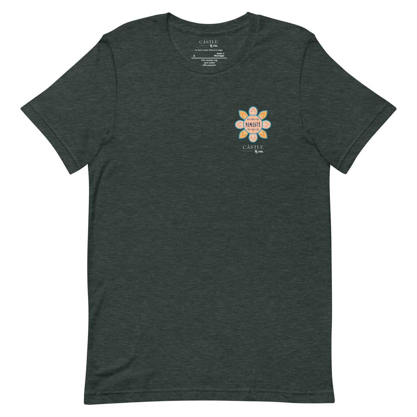 Namaste - Small World - Unisex T-Shirt - White Logo