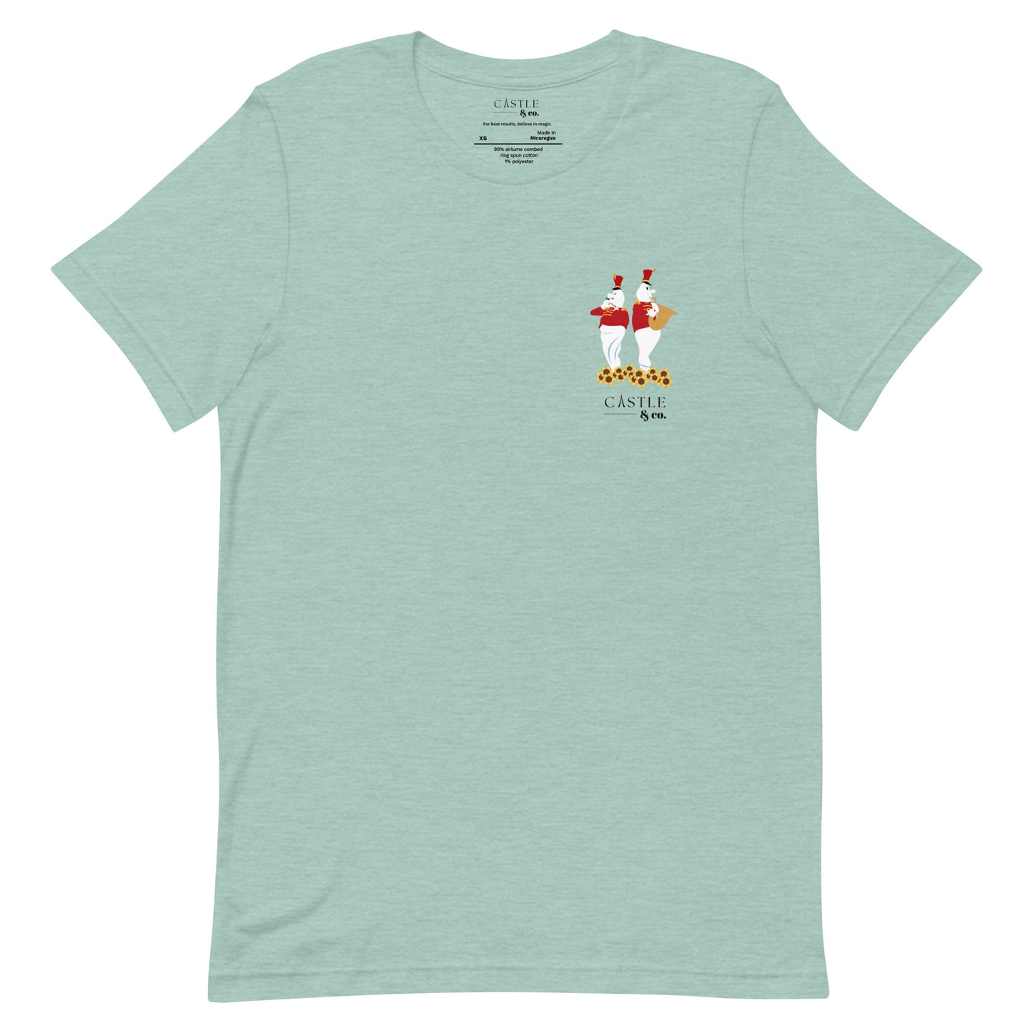 Halloween Bandstand Ghosts - Unisex T-Shirt - Black Logo