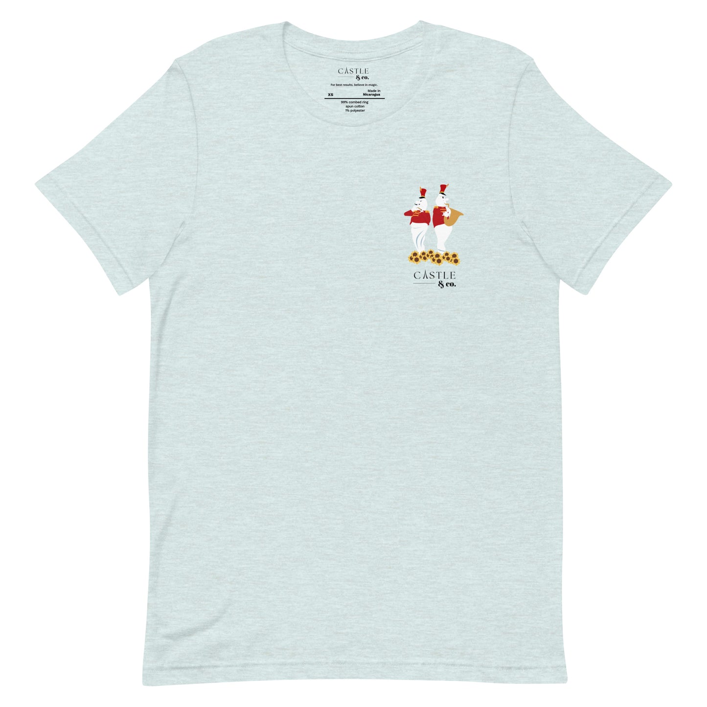 Halloween Bandstand Ghosts - Unisex T-Shirt - Black Logo