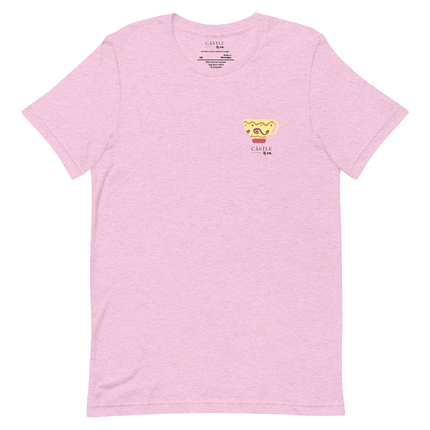 Yellow Teacup - Unisex T-Shirt - Black Logo