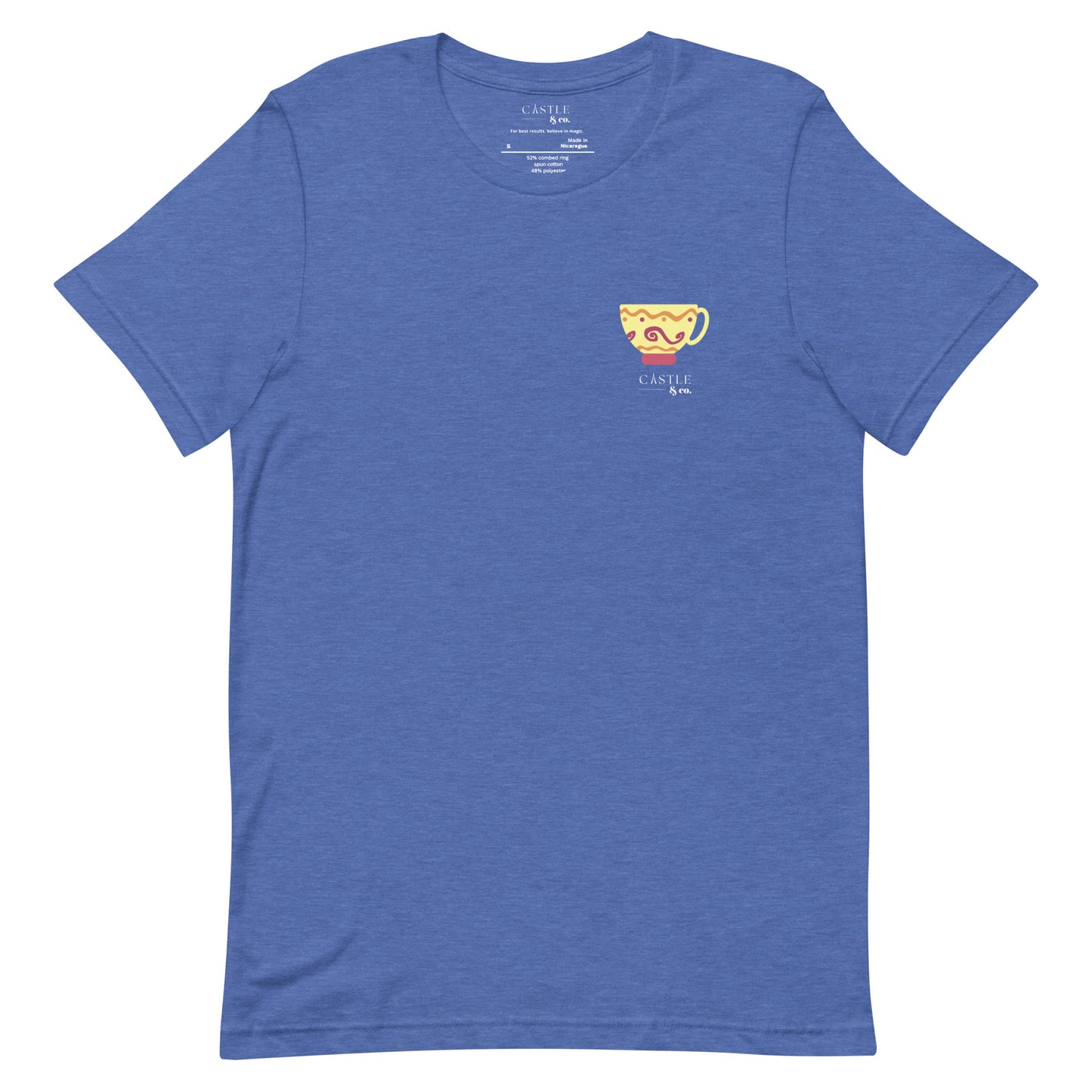 Yellow Teacup - Unisex T-Shirt - White Logo