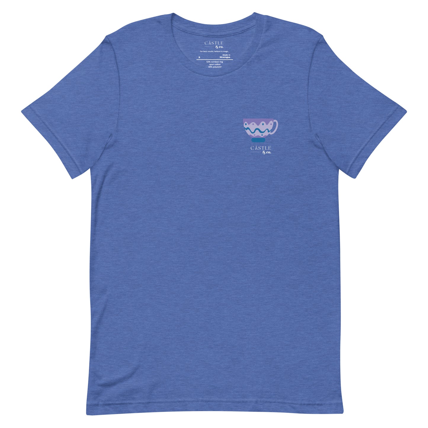 Purple Teacup - Unisex T-Shirt - White Logo