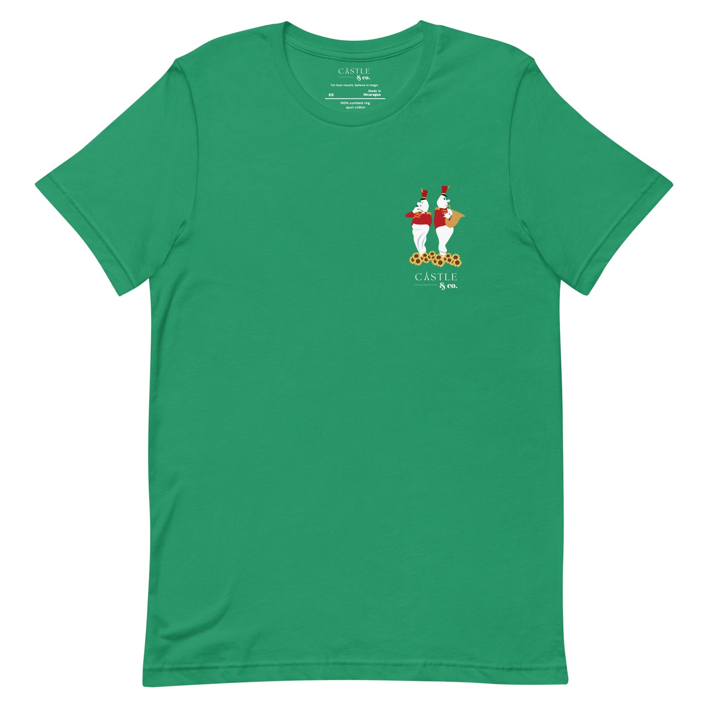 Halloween Bandstand Ghosts - Unisex T-Shirt - White Logo
