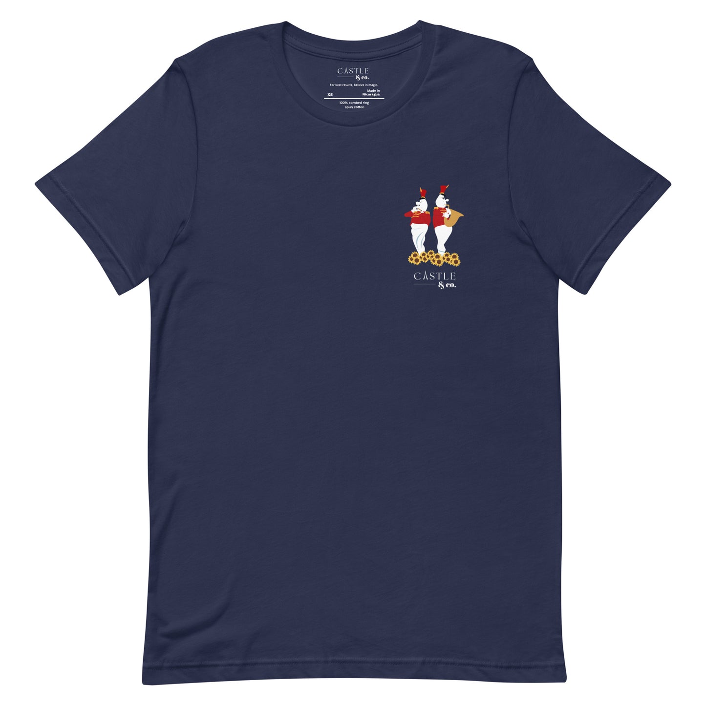 Halloween Bandstand Ghosts - Unisex T-Shirt - White Logo