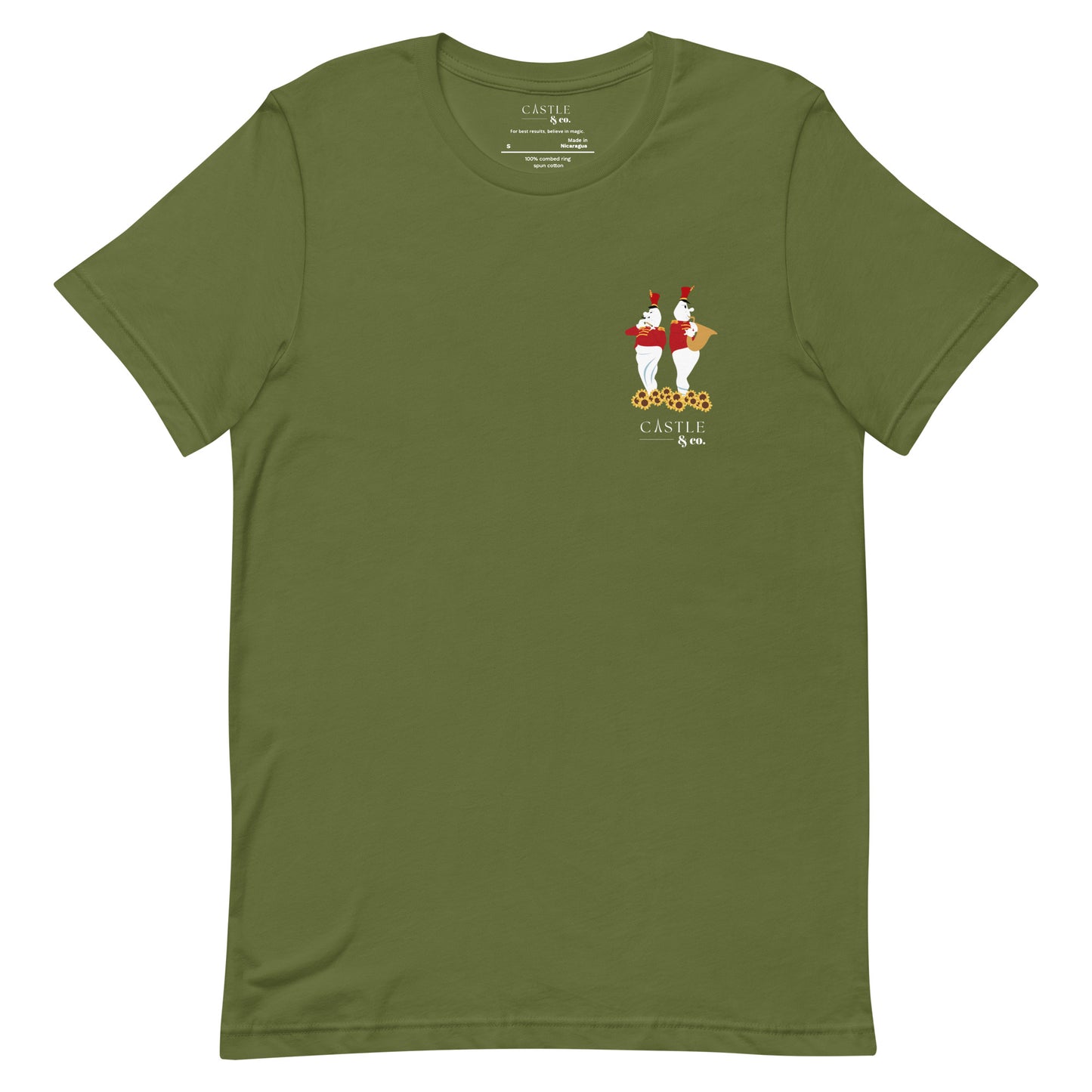 Halloween Bandstand Ghosts - Unisex T-Shirt - White Logo
