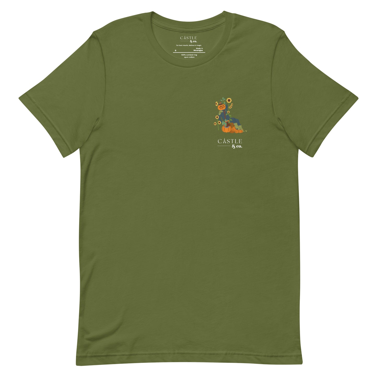 Halloween Pumpkin Man - Unisex T-Shirt - White Logo