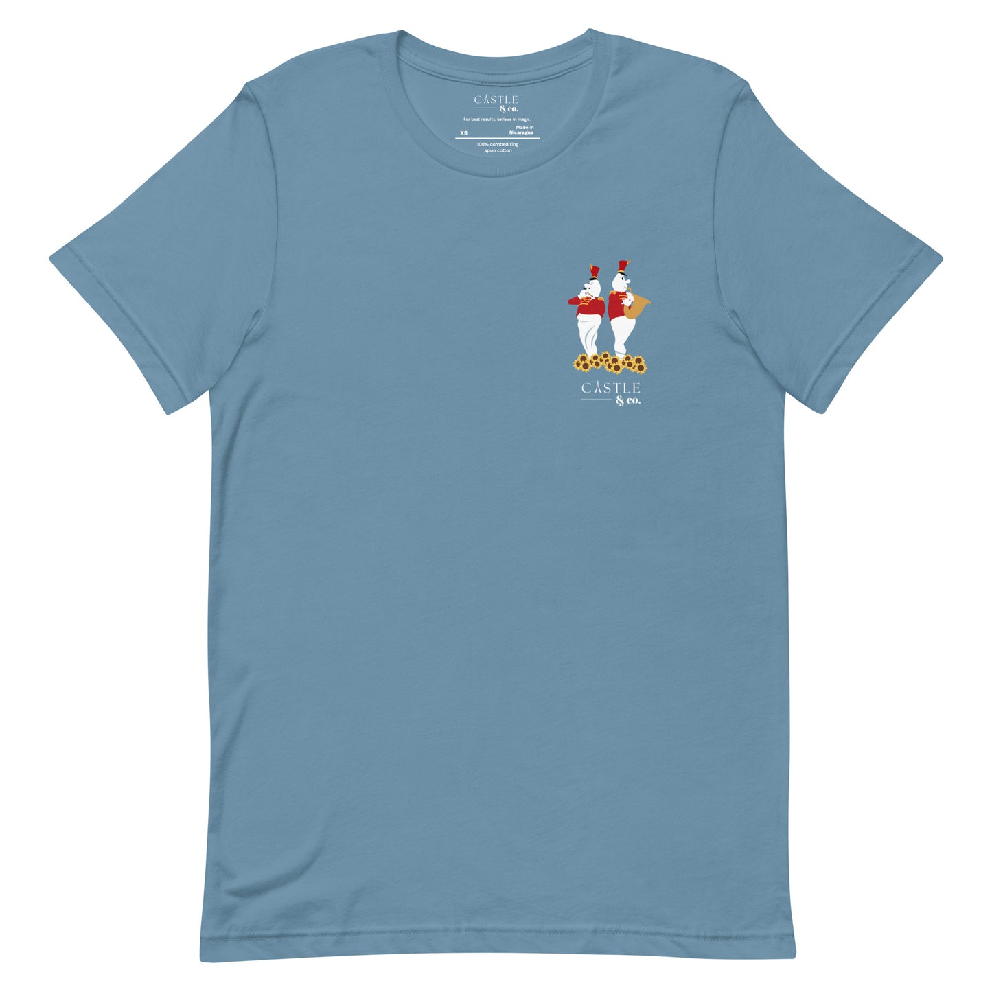 Halloween Bandstand Ghosts - Unisex T-Shirt - White Logo