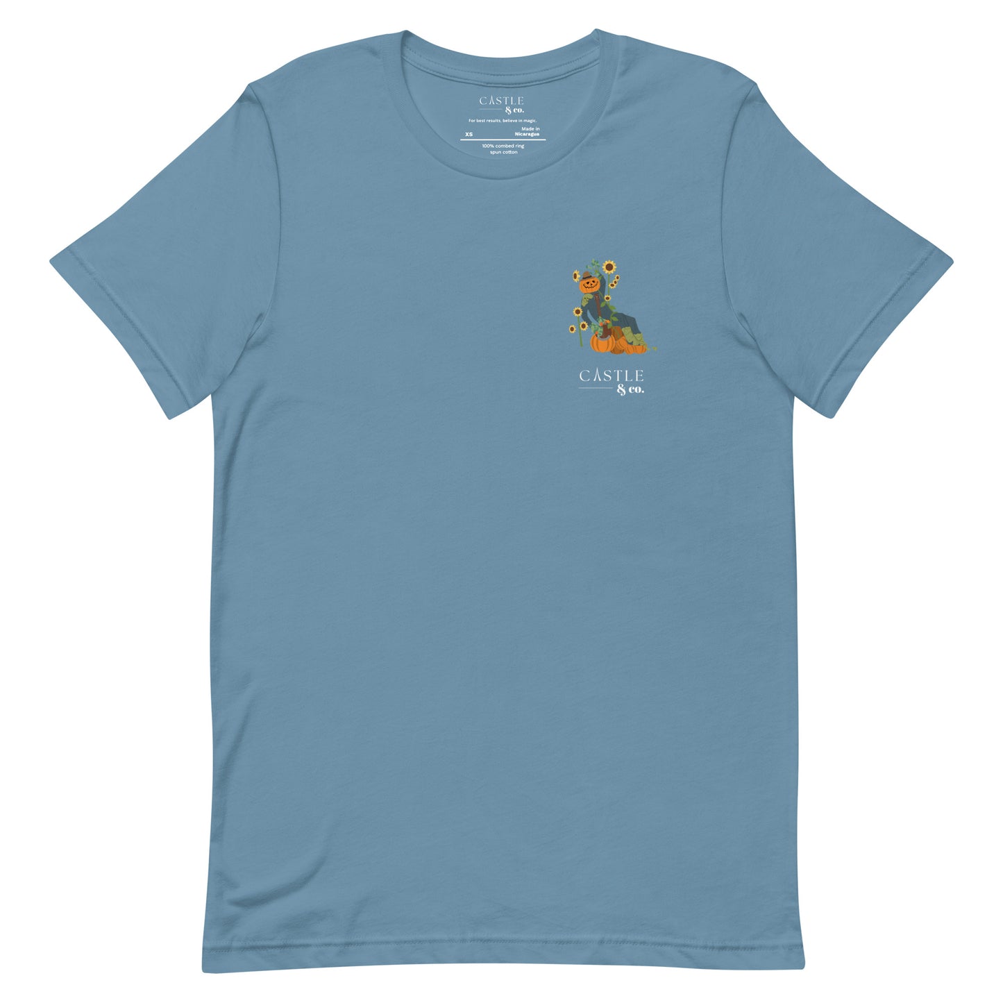Halloween Pumpkin Man - Unisex T-Shirt - White Logo
