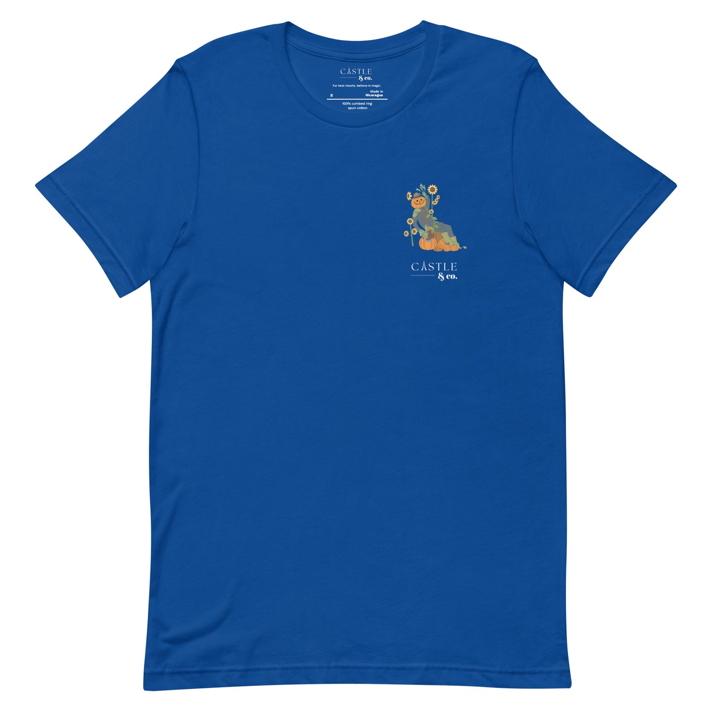 Halloween Pumpkin Man - Unisex T-Shirt - White Logo