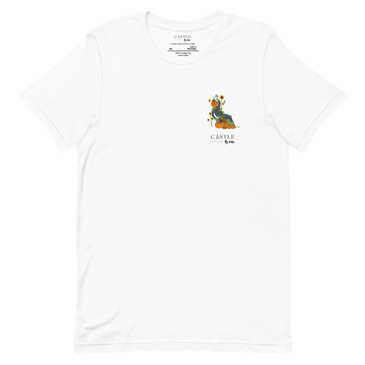 Halloween Pumpkin Man - Unisex T-Shirt - Black Logo