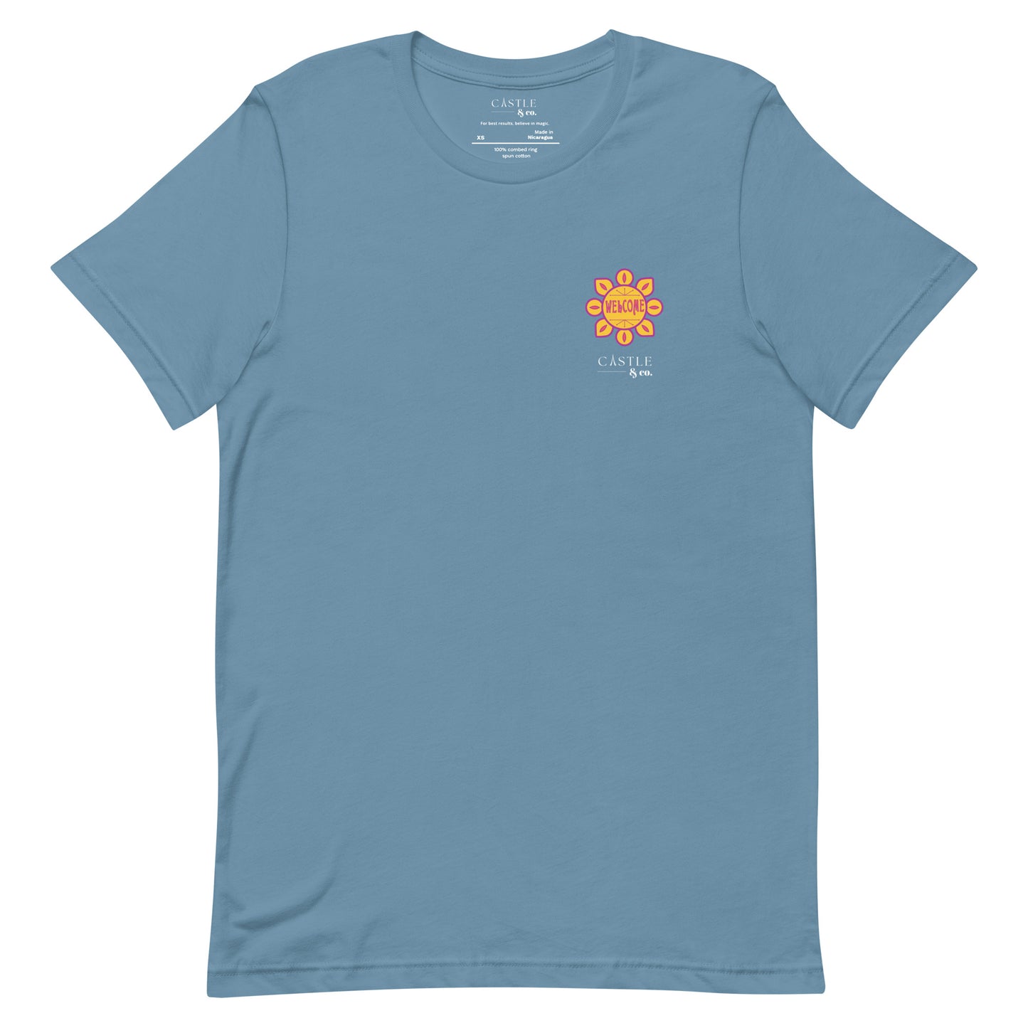 Welcome - Small World - Unisex T-Shirt - White Logo